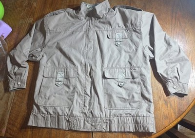 Rossetti Vintage 90s Men's Bomber Jacket Shoulder Pads Size 16/42 Tan