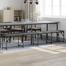 Image of Dining Bench Steel And Fabric