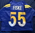 Los Angeles Rams Braden Fiske #55 Autographed Signed XL Custom NFL Jersey COA