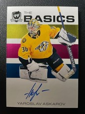 23-24 The Cup Hockey The Basics Rookie Auto B-YA Yaroslav Askarov