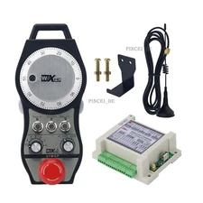 STWGP 6-Axis CNC MPG Wireless Handwheel E-Stop Manual Pulse Generator +Receiver