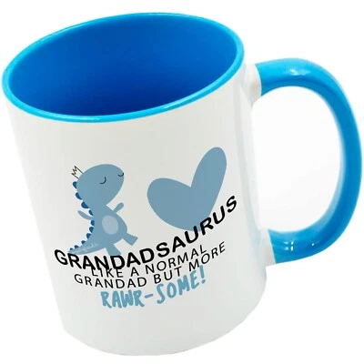 MUGGED OFF Grandad Mug – Grandadsaurus | Gift for Birthday, Christmas & Father’s Day