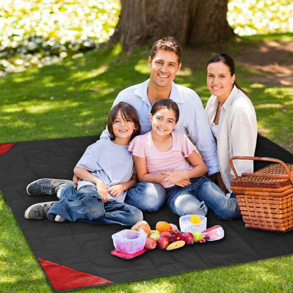 110CM Extra Large Waterproof Picnic Blanket Mat Camping Beach Rug