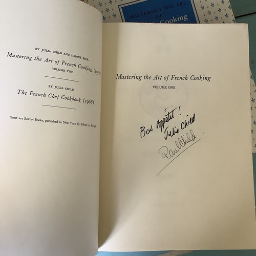 MASTERING the ART of FRENCH Cooking Set-Vol 1 Signed; Vol 2-1st Ed; Julia Child - Picture 7 of 12