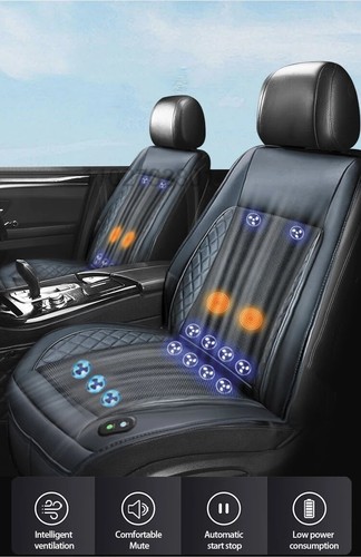 Car Summer Cool Air Seat Cushion With Fan Fast Blowing Ventilation Massage Seat - Picture 14 of 31
