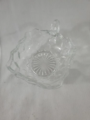 American Fostoria Square Nappy - 4 1/4" Handled - EUC - FREE SHIPPING 