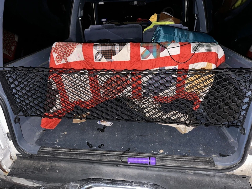 Red de carga de malla organizadora estilo sobre maletero trasero para Ford Bronco 1980-1996 Foto 3 de 4