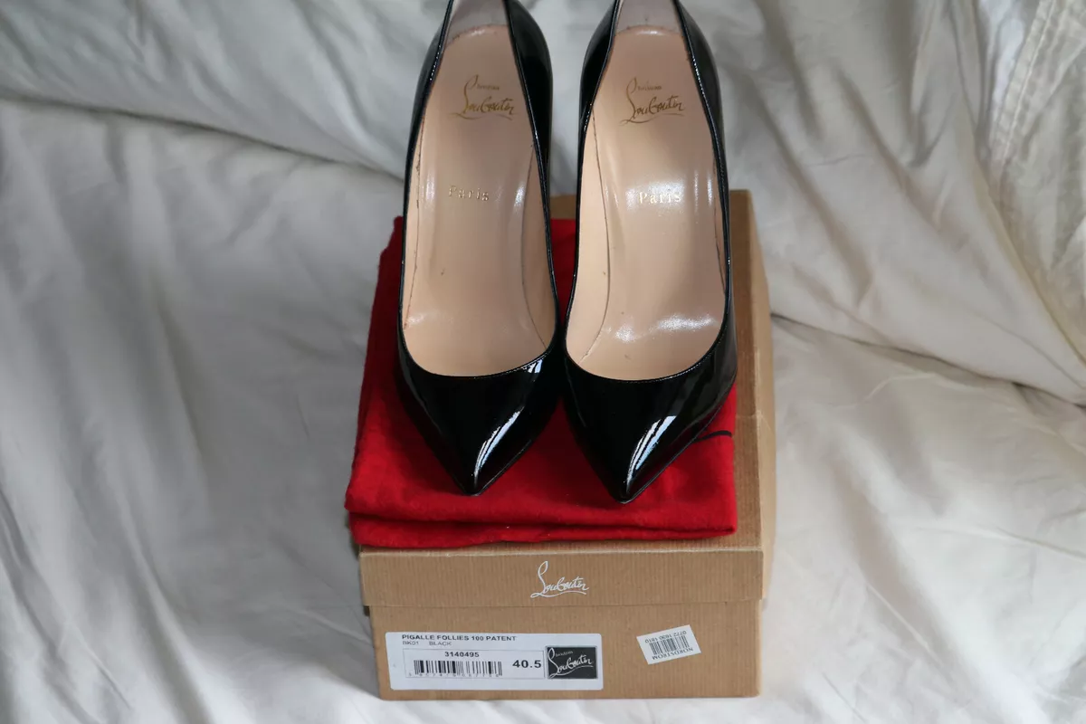 CHRISTIAN LOUBOUTIN Pigalle Follies 100 patent-leather pumps