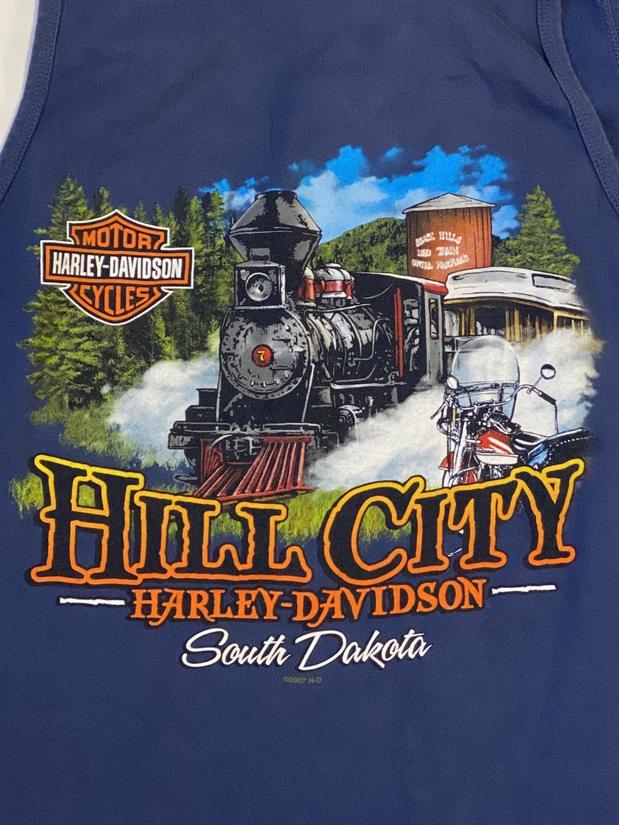Harley Davidson Womens Blue Tank Top Break Loose South