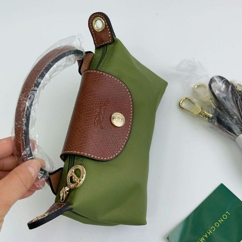 Longchamp Le Pliage XS olivgrün Schultertasche Mini Tasche W8in Outlet unbenutzt