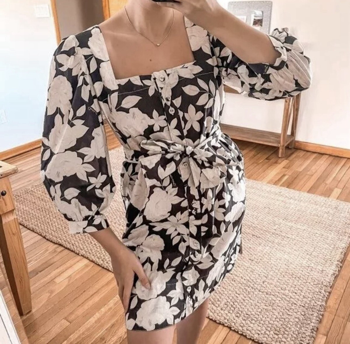 boho short wedding dress Sleeve Size:One size (S-L) handle:violetta-turtleneck-knit-dress-black Chocolate Brown Kimono Sleeve which creates a just