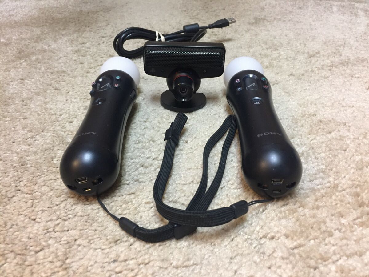 stout symmetri prototype Playstation Move Controllers &amp; Camera for PS4, PS3, PS2 CECH-ZCM1U PAIR  of 2 Set | eBay