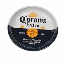 Corona Extra Cerveza Beer Licensed Metal Deep Dish Dinner Plates Bowls Set of 4