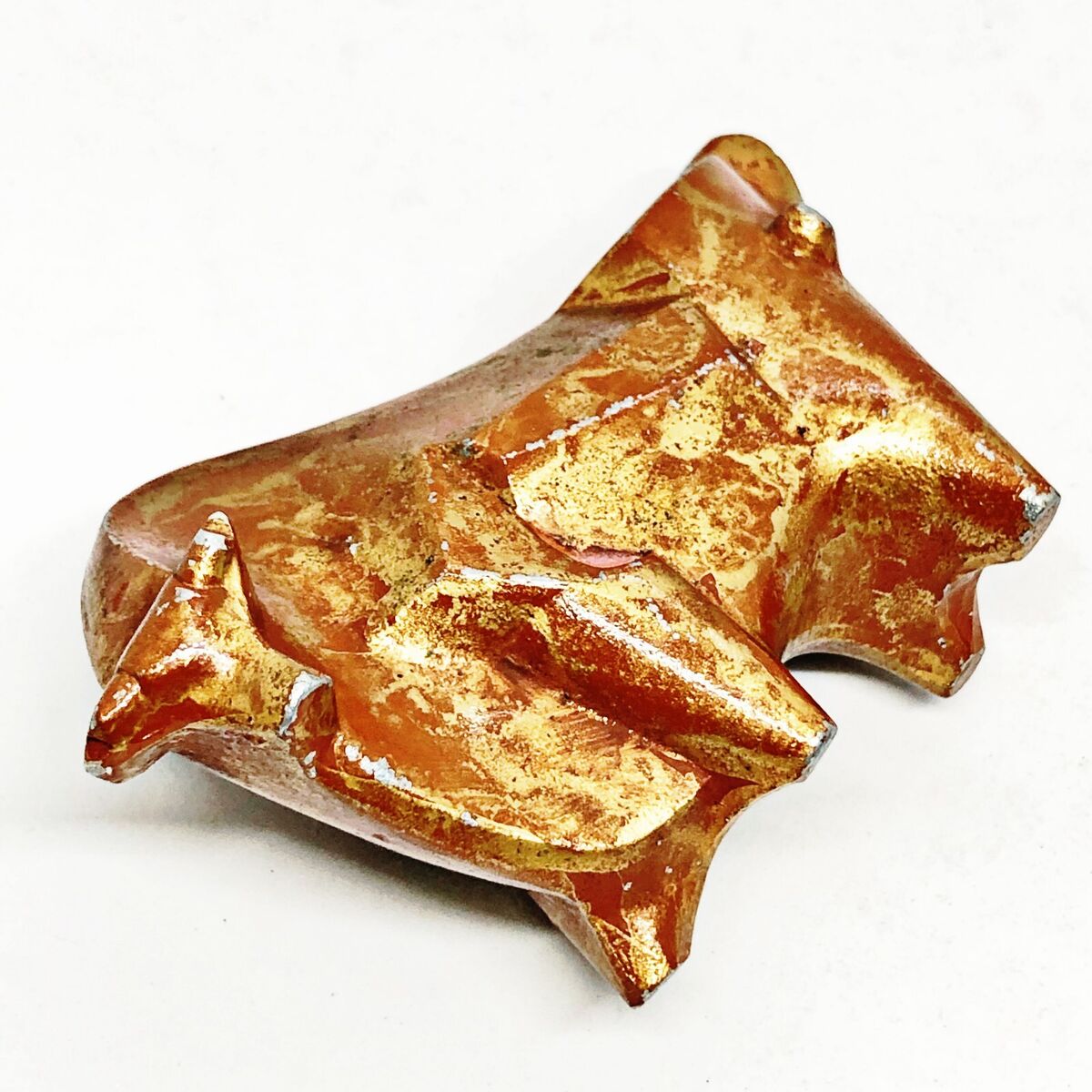 Japanese Paperweight Sotaro Saegusa Zodiac Cow Ox Metal Japanese Paperweight Sotaro Saegusa Zodiac Cow Ox Metal