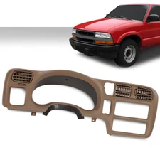 Fit For 98-04 S10 Jimmy Sonoma Cluster Blazer Radio Dash Bezel Trim Cover Beige