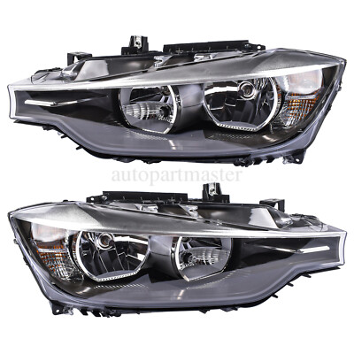NEW L+R Halogen Headlights for BMW 320i 328i 335i xDrive 2012-2015 #63117338709