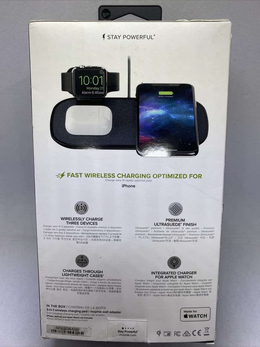apple限定mophie 3in1 wireless charging pad Amazon.com: mophie 3-in-1 Wireless Charging Pad - 7.5W Qi