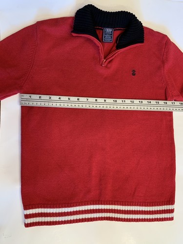 Izod Boy’s Youth Large 10/12 Sweater 1/4 Zip Classic Preppy Nautical EUC - Picture 8 of 10