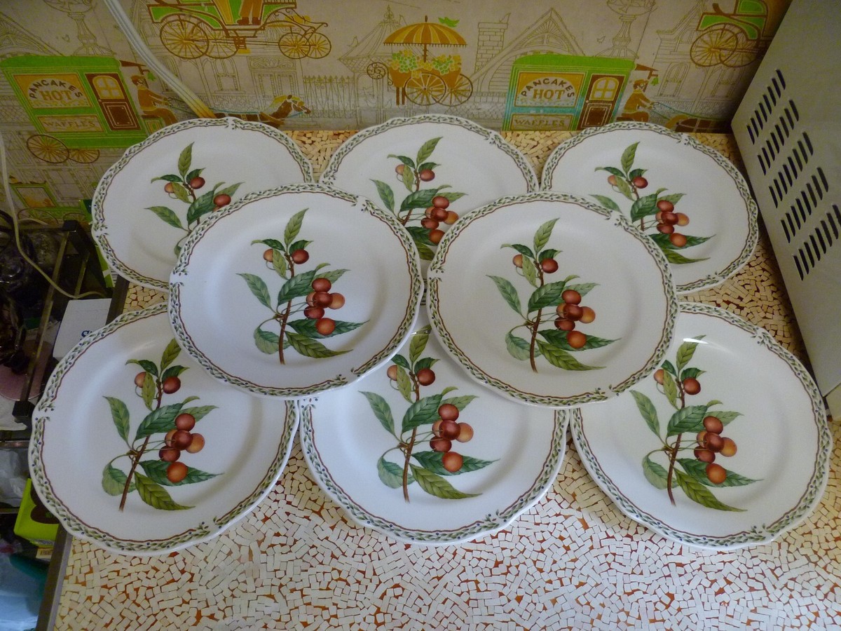 Set (8) Noritake Primachina Royal Orchard 8 1/2