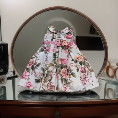 Lesy by Lisetta Cosi - Kleid Mädchen Sehr Festlich Wunderschön Blumenmuster