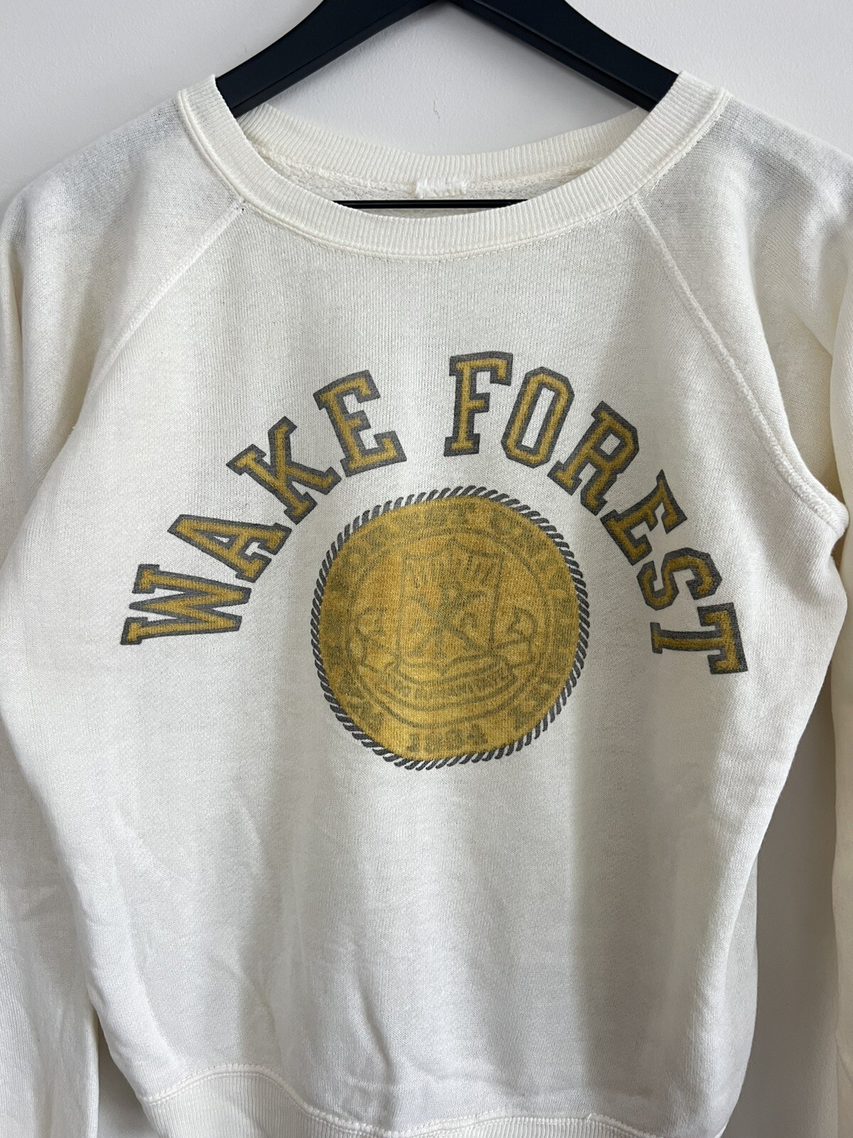 Wake Forest University Demon Deacon Sweatshirt 60s Size S Winston Salem image 2