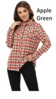 New Women woven soft flannel Western shirts S, M, L, XL