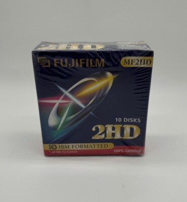 Fujifilm MF2HD Disketten 10er Pack IBM Formatted NEU OVP Verschweißt