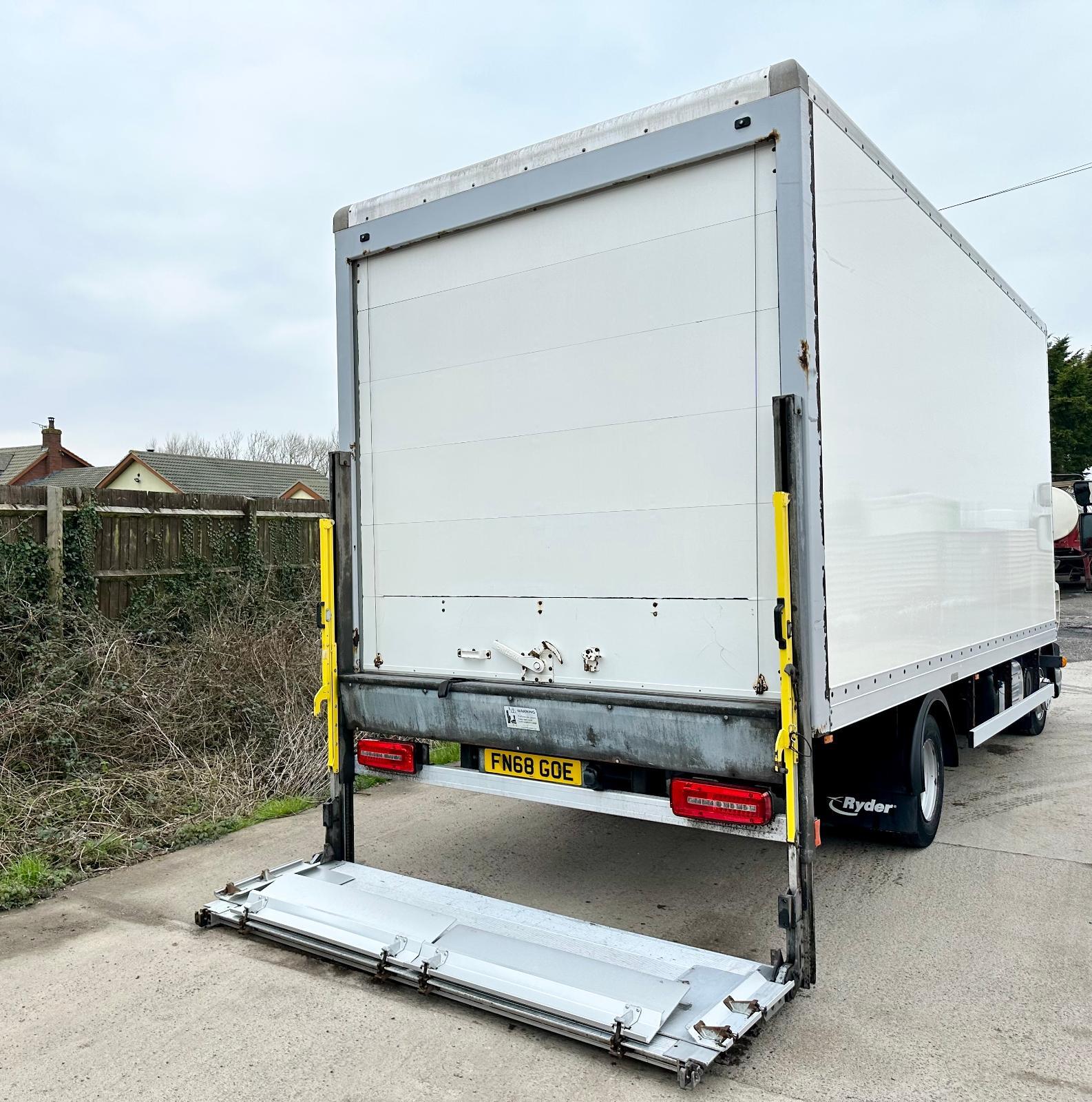 2018 (68) DAF LF45,150 GRP BOX VAN TAILLIFT 7.5 TON EURO6 ULEZ