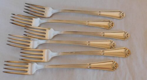 6 Dinner Forks - FIDELIS - WM ROGERS MFG CO. I.S. - Silver Plate  (#S21C) - Picture 1 of 5