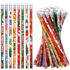 Christmas Pencils Xmas Wood Pencils with Eraser Christmas Holiday Pencils Sno...