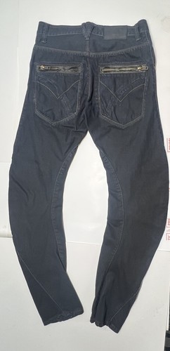 William Rast 30x34 Twisted Arc Button Fly W/Zipper Pockets Dark Blue - Picture 2 of 16
