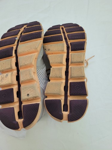 On Cloud X Silver Almond Peach Athletic Running Shoes Sneakers Women’s Size 8.5 - Picture 13 of 13