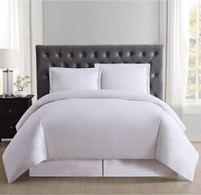 Truly Soft Everyday Duvet Cover and Shams Mini Set White Full/ Queen, White