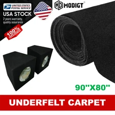 Car/RV Under-felt Carpet Trunk Liner /Interior Upholstery Replacement 90''x80''