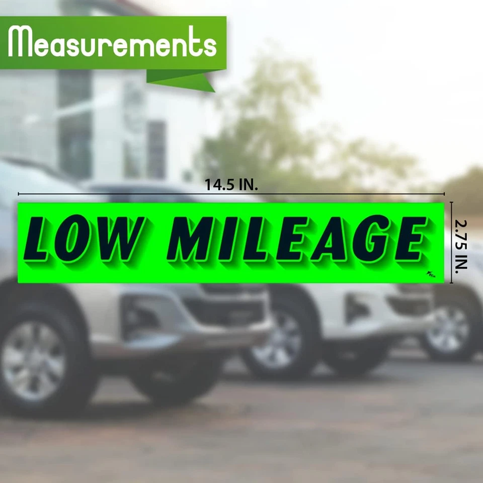 Pegatinas con eslogan de vinilo verde Chartreuse - Paquete de 12 para anunciante de automóviles Foto 2 de 4