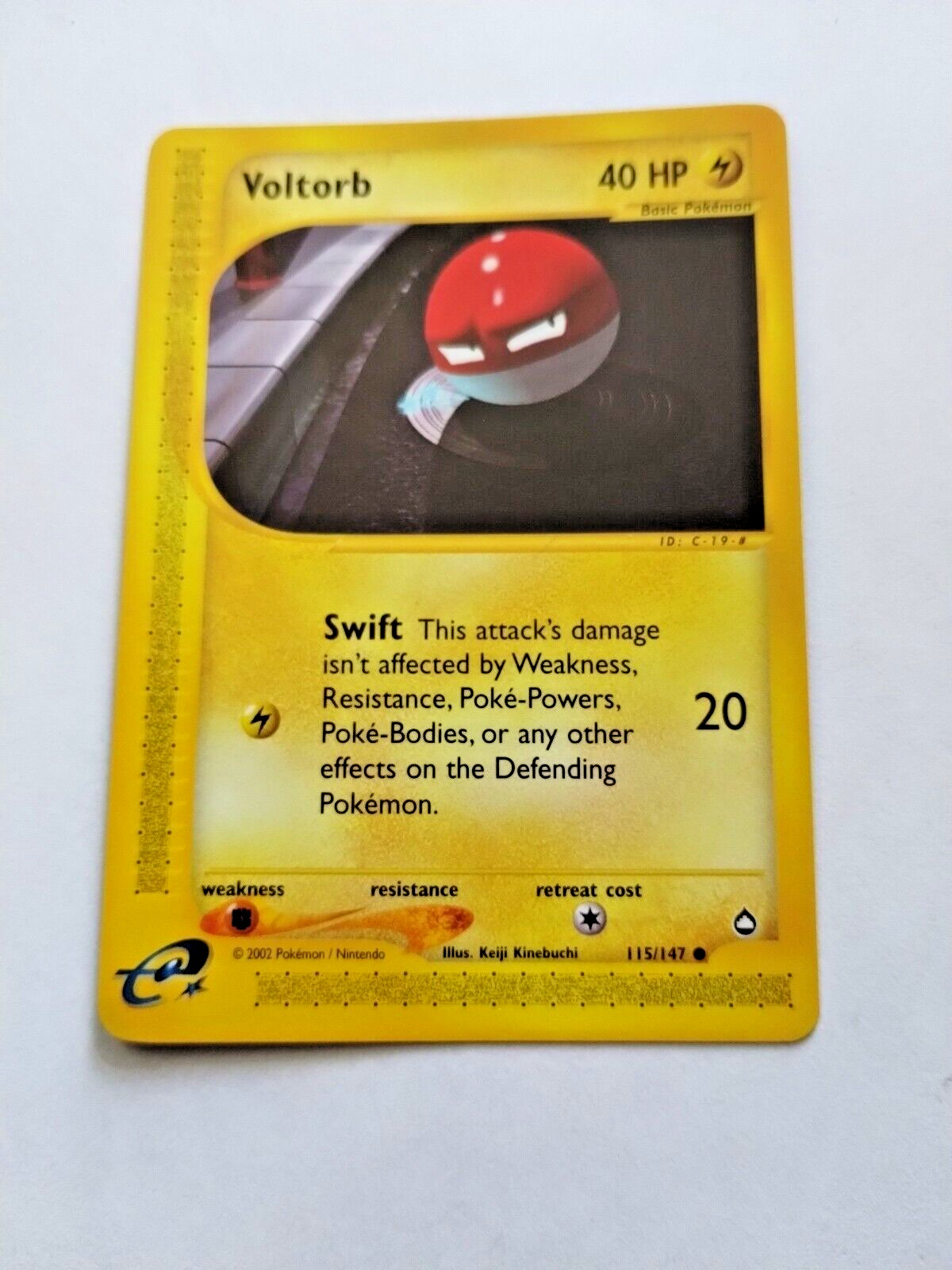 Pokémon TCG Voltorb Aquapolis 115/147 Regular 1st Edition Common- Uncirculated