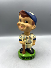 Vintage 1980s Milwaukee Brewers Nodder Bobblehead Green Base
