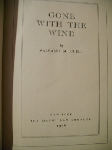 GONE WITH THE WIND-Margaret Mitchell-Rare Book-June 1936 Edition-Nice condition! - Picture 9 of 10