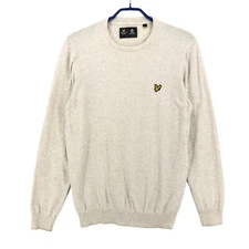 LYLE & SCOTT Men's 15% Wool Crew Neck Sweater Slim Fit Size M