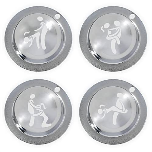 Funny Golf Ball Marker Stencil Stamp Pranks Metal Drawing Tool for Men Adult