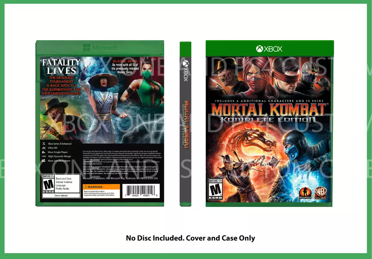 Mortal Kombat, Cover Art Only (NO GAME/MANUAL/CASE!), XBOX 360