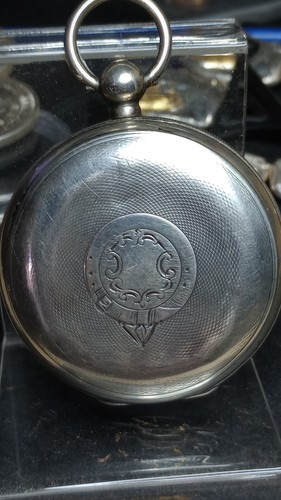 Vintage 1887 18s American Waltham Watch Co STERLING Silver Pocket Watch Key-Fob - Picture 11 of 12