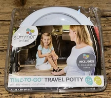 Summer Infant Time-To-Go Travel Potty  & Liners Toilet Training NEW