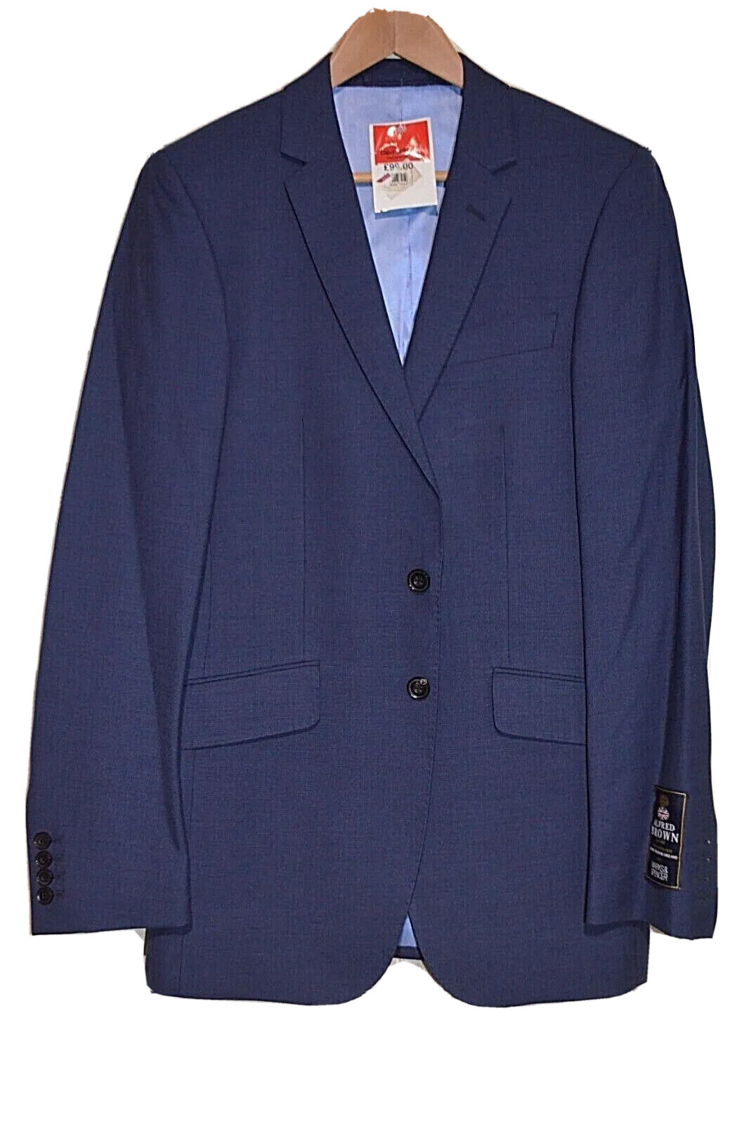 FILA M&S ~GIACCA TUTA BLU SAVILE ROW ISPIRATA REGULAR FIT UK 36L EU 46L