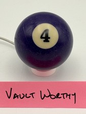  4 Purple Solid Single Individual Pool Billiard Ball 2 1/4  6oz Replacement
