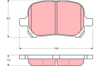 Bremsbelagsatz Scheibenbremse Vorderachse FüR Toyota Lexus Avalon Stufenheck