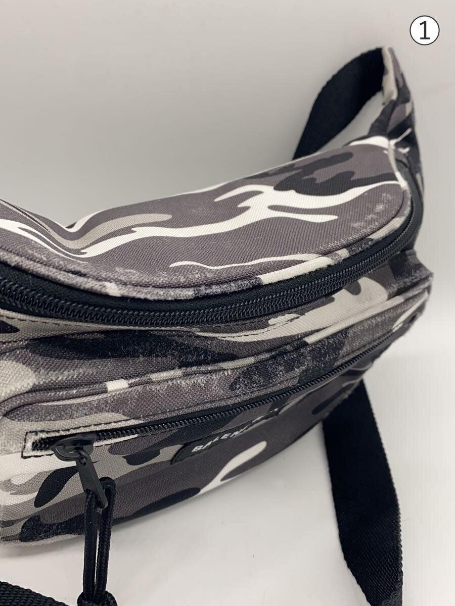 BALENCIAGA Waist Bag EXPLORER BELT PACK GRY Camouflage 482389 Used thumbnail 8