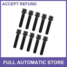 10Pcs M14x1.5mm Ball Seat Wheel Lug Bolt 65mm Shank for Volkswagen for Porsche