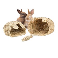 Maison de lapin Accessoires pour petits animaux 3 pièces Maison pour rongeurs