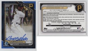 2024 Bowman Chrome Prospect Blue Refractor /150 Bralyn Brazoban #CPA-BB Auto